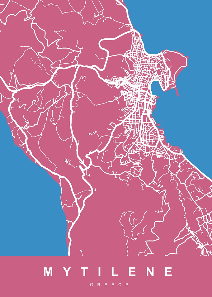 MAP MYTILENE GREECE