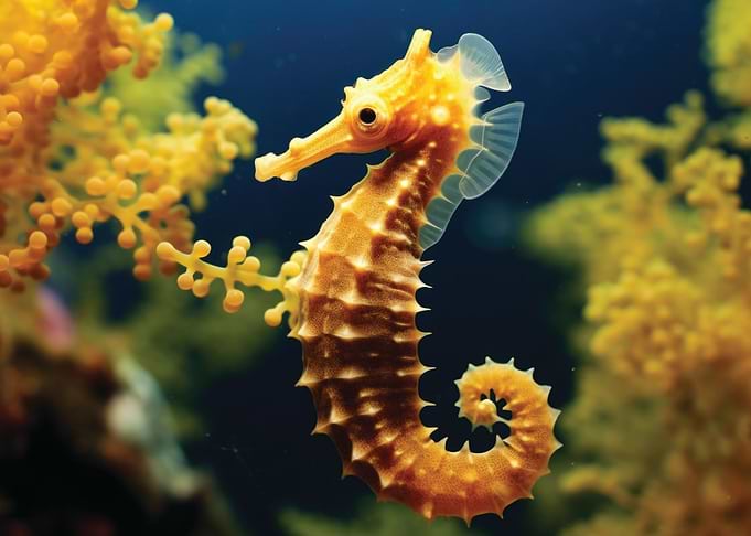 Aquarium seahorse