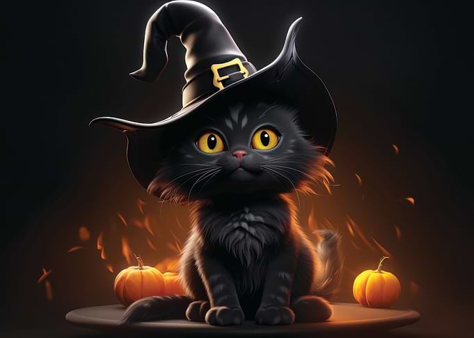 Halloween cat