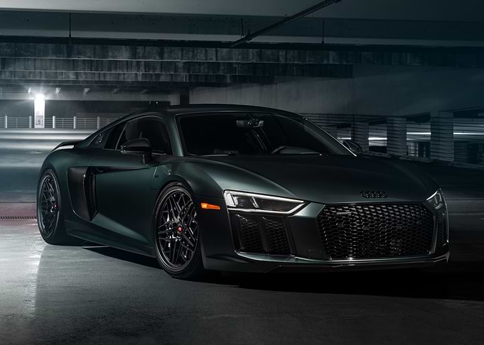 Audi R8 2018 black car
