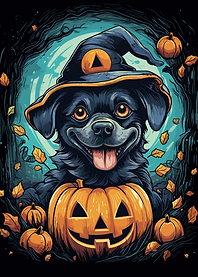 Cute Dog Halloween