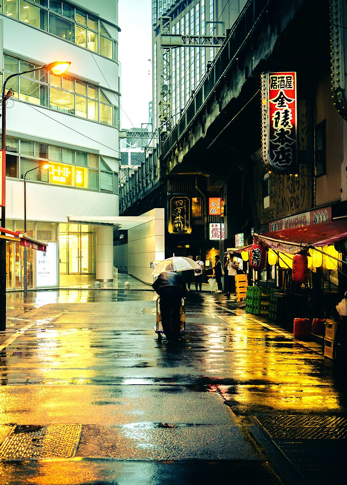 Neon Downpour