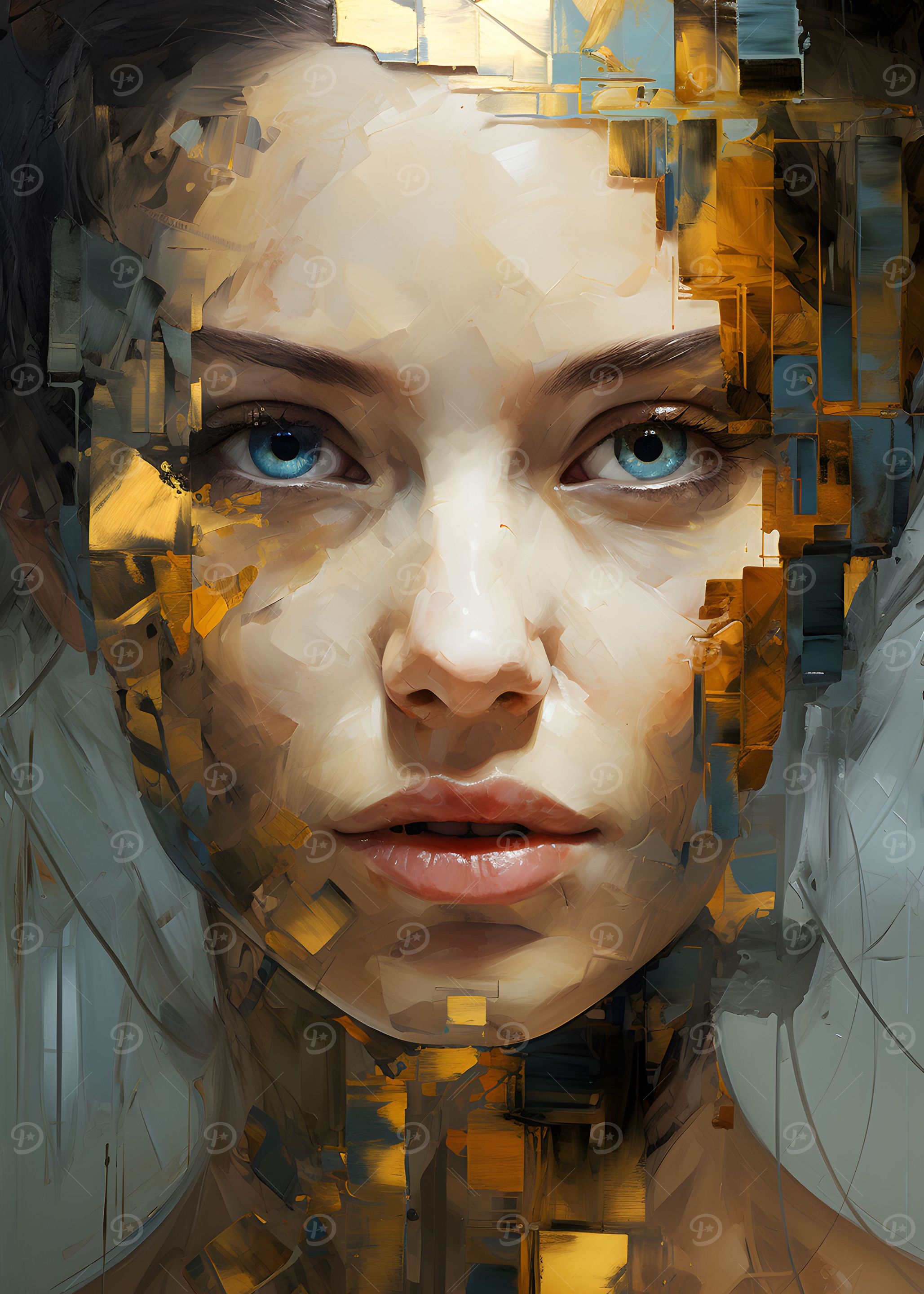 Woman in oil