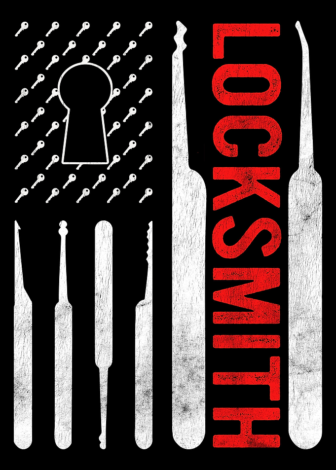 Cool Key Locksmith US Flag
