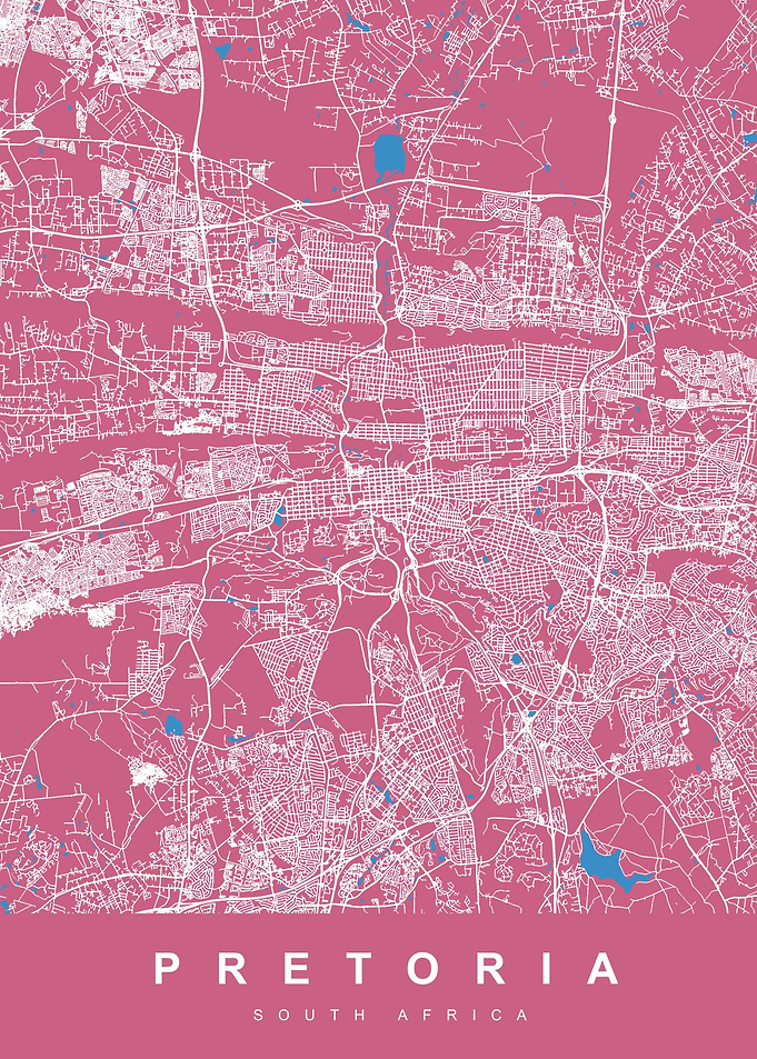 MAP PRETORIA SOUTH AFRICA