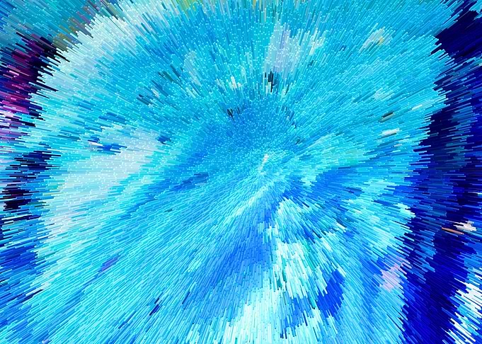 Abstract Extruded Painting