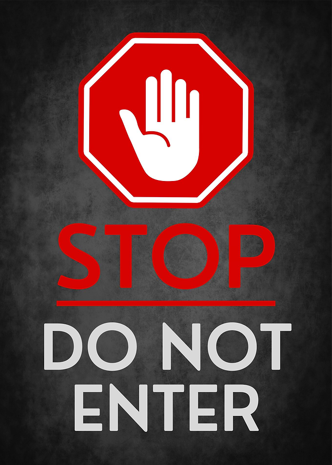 do not enter