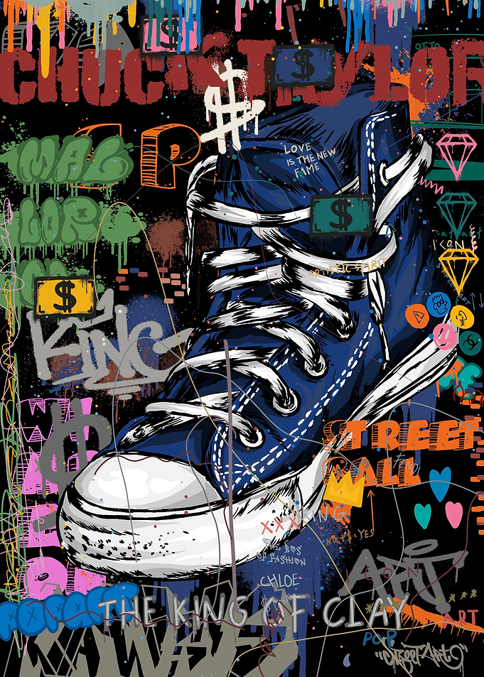 Shoes abstract art