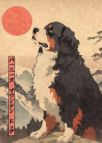 Bernese Mountain Dog Art