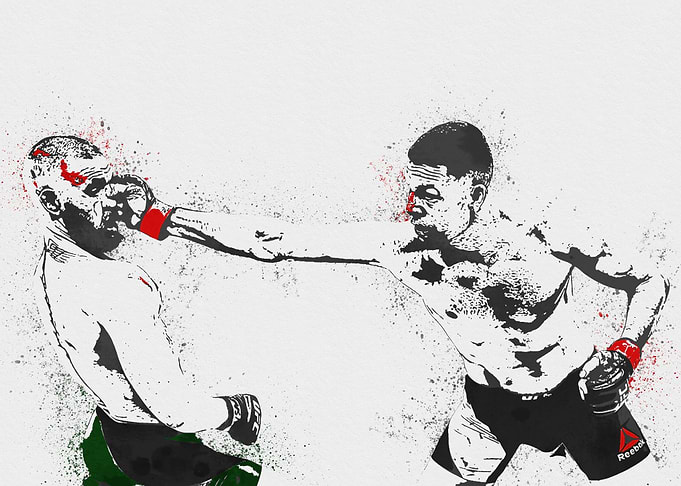 Nate Diaz And Conor Boxing