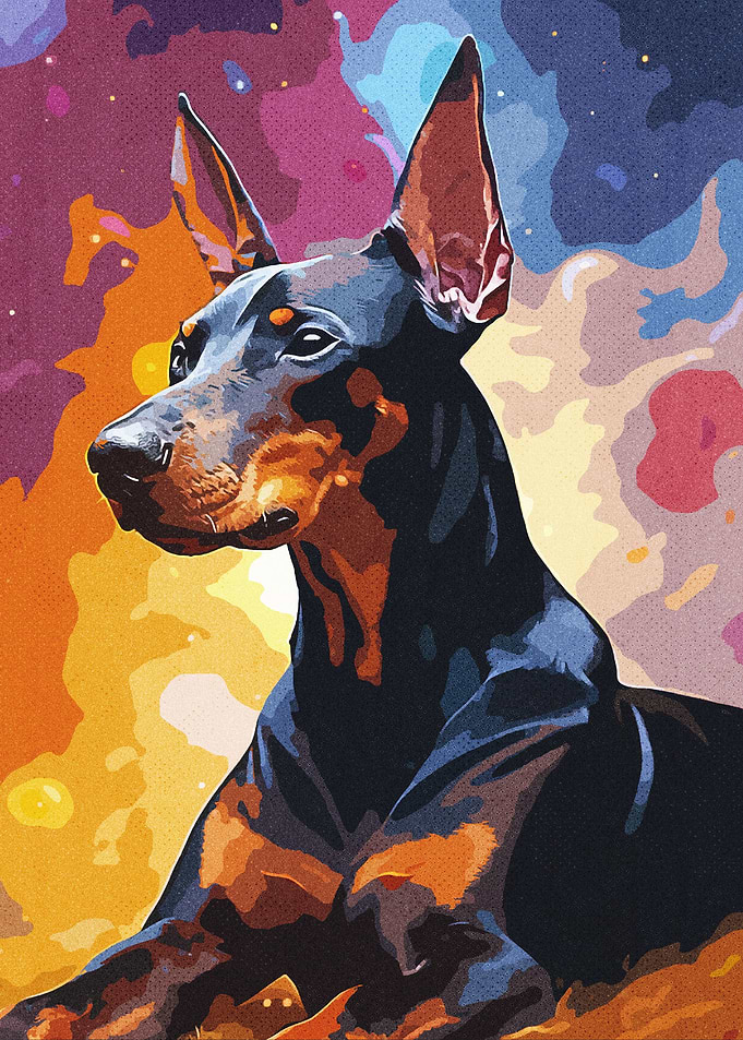 Doberman Paintings