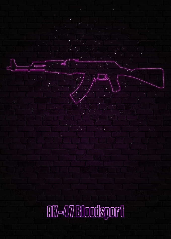 Gun neon fan art