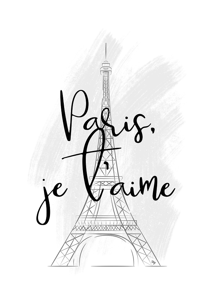 I Love Paris French quote