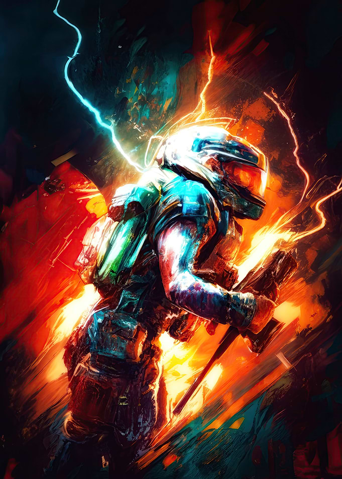 Dark Scifi Soldier