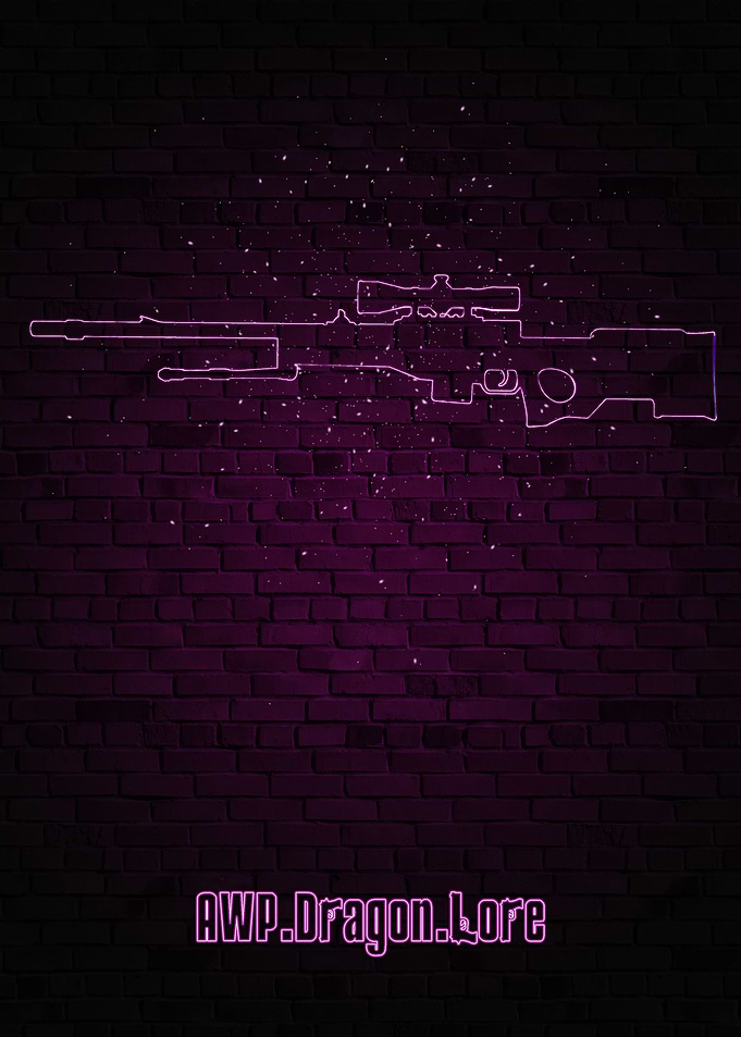 Gun neon fan art