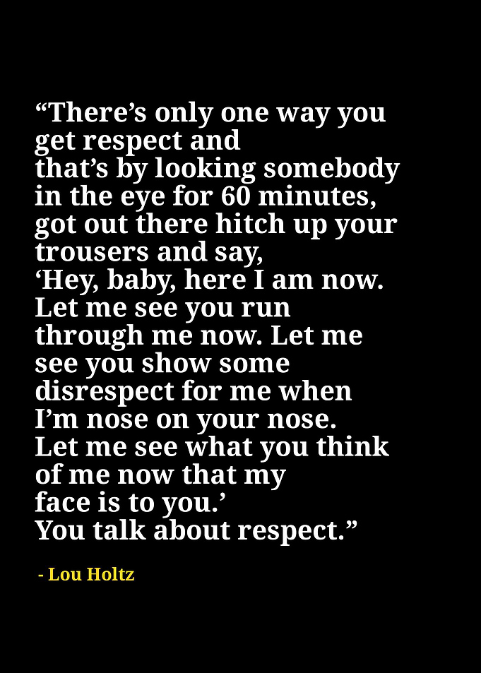 Lou holtz quotes