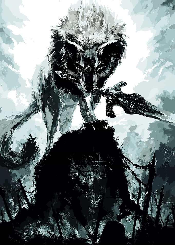 Dark Wolf kitsune