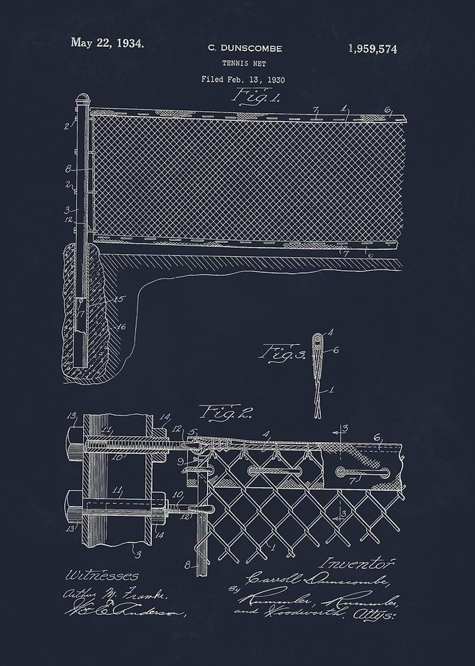 1934 Tennis Net