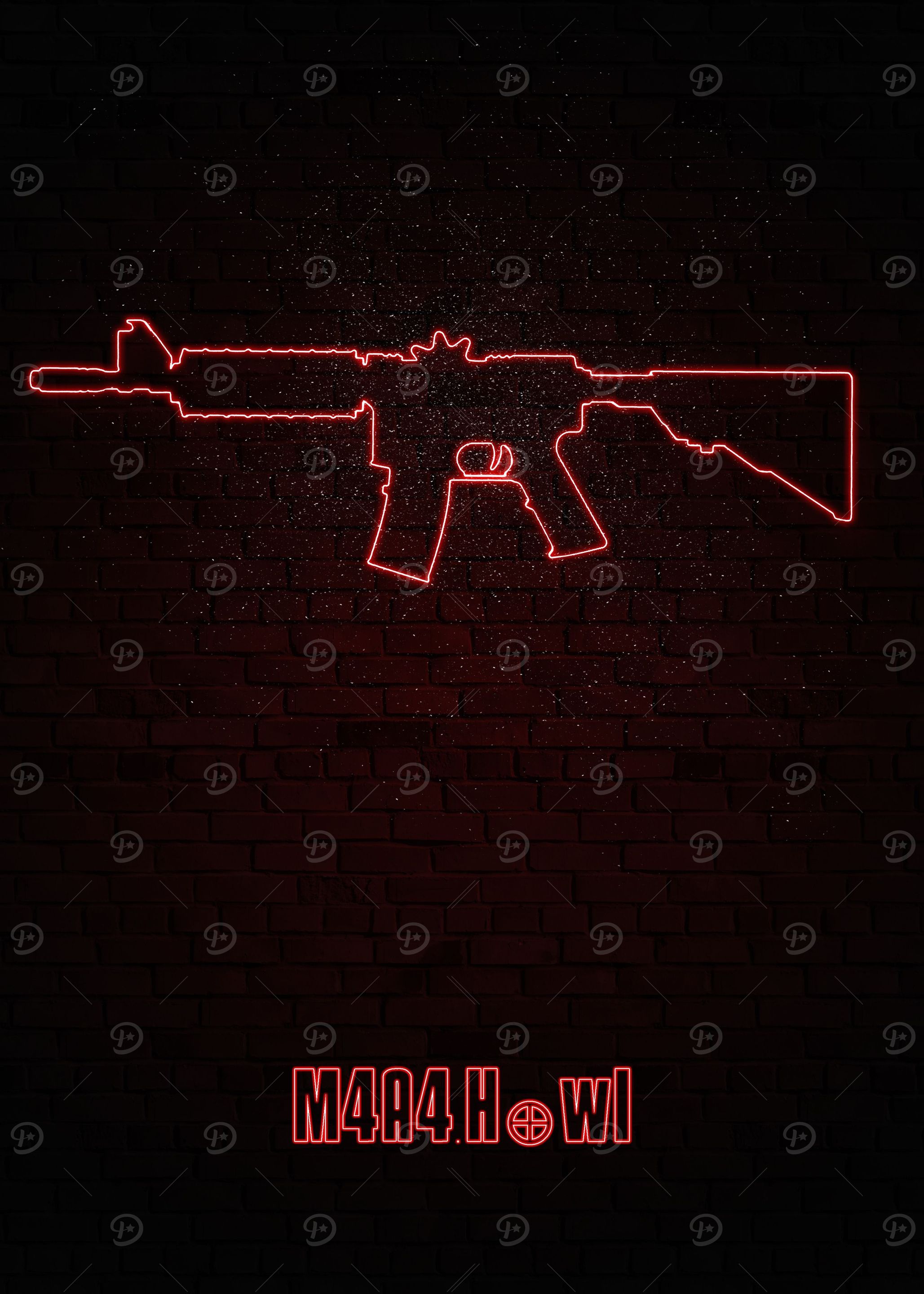Gun neon fan art