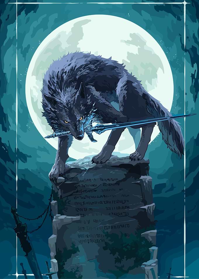 Dark Wolf kitsune