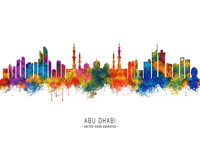 Abu Dhabi UAE Skyline