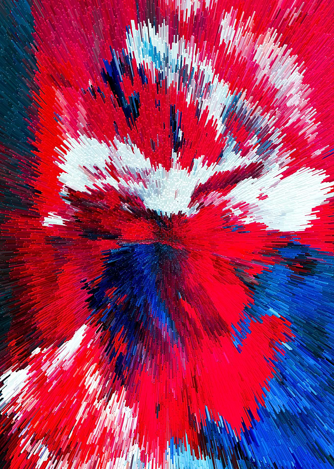 Explosion Acrylic Painting