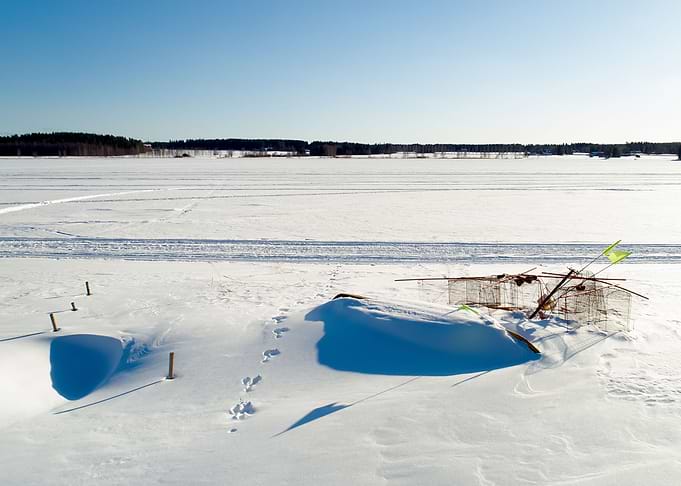 Old Fishing Gear On Ice
