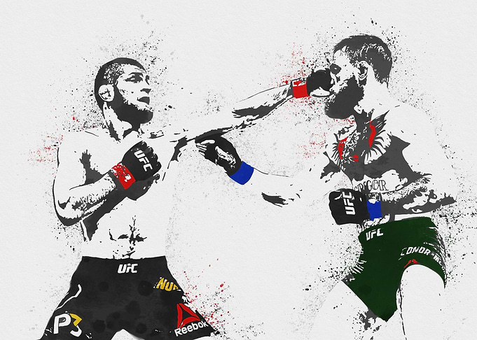 Conor And khabib Fighting