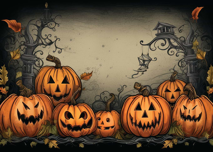 Halloween pumpkin face