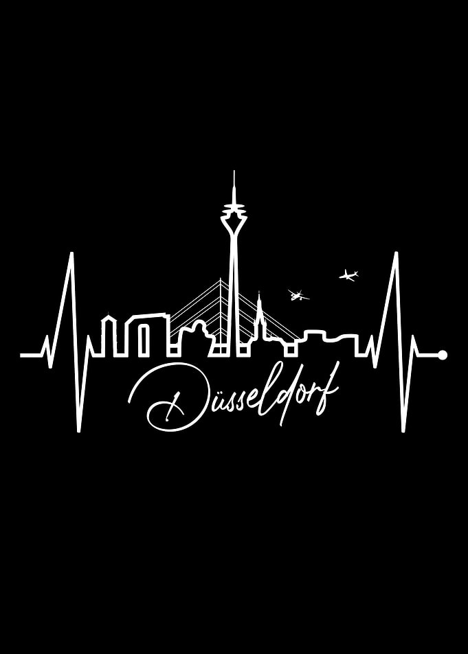 Duesseldorf Skyline Liebe