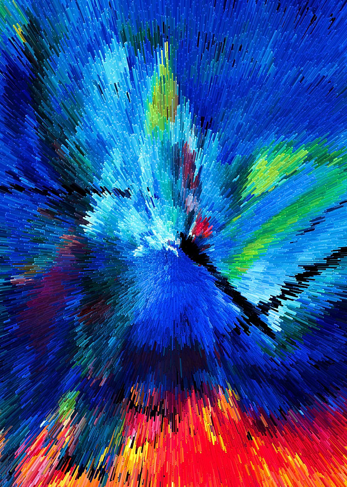 Cube Art Extruded Painting