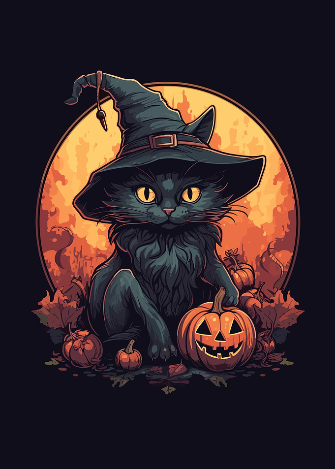 Cute Halloween Cat