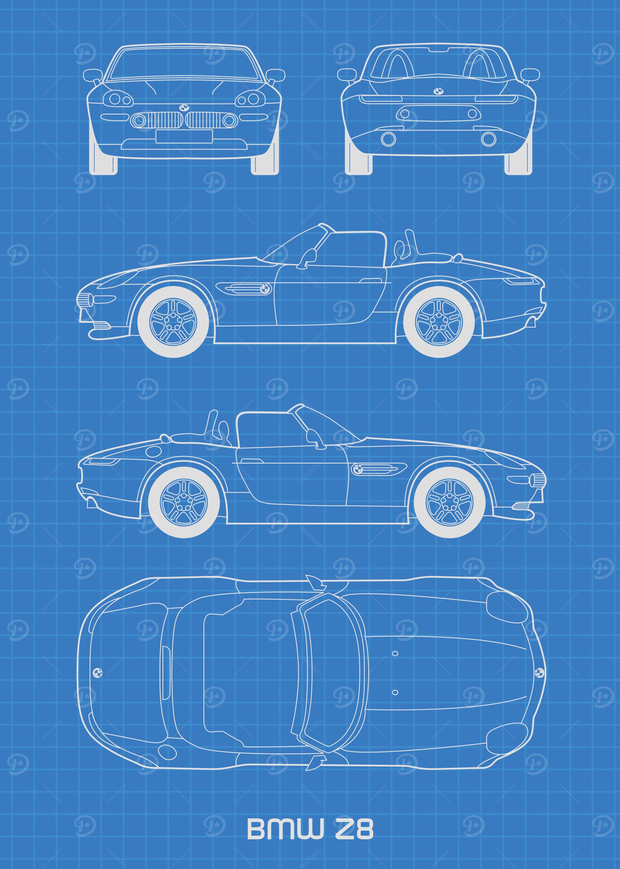BMW Z8 Blueprint