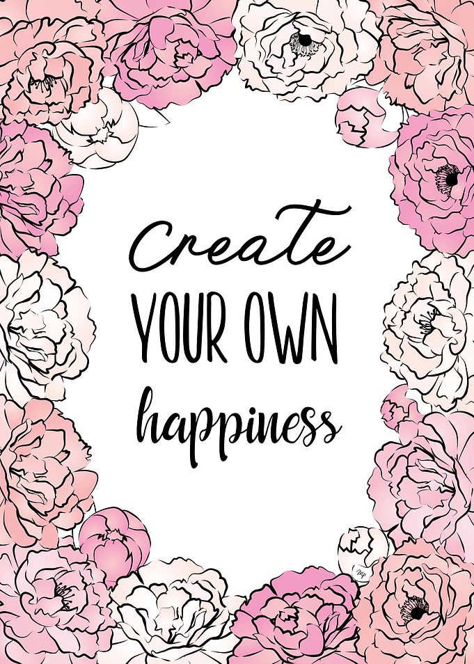 Create happiness quote