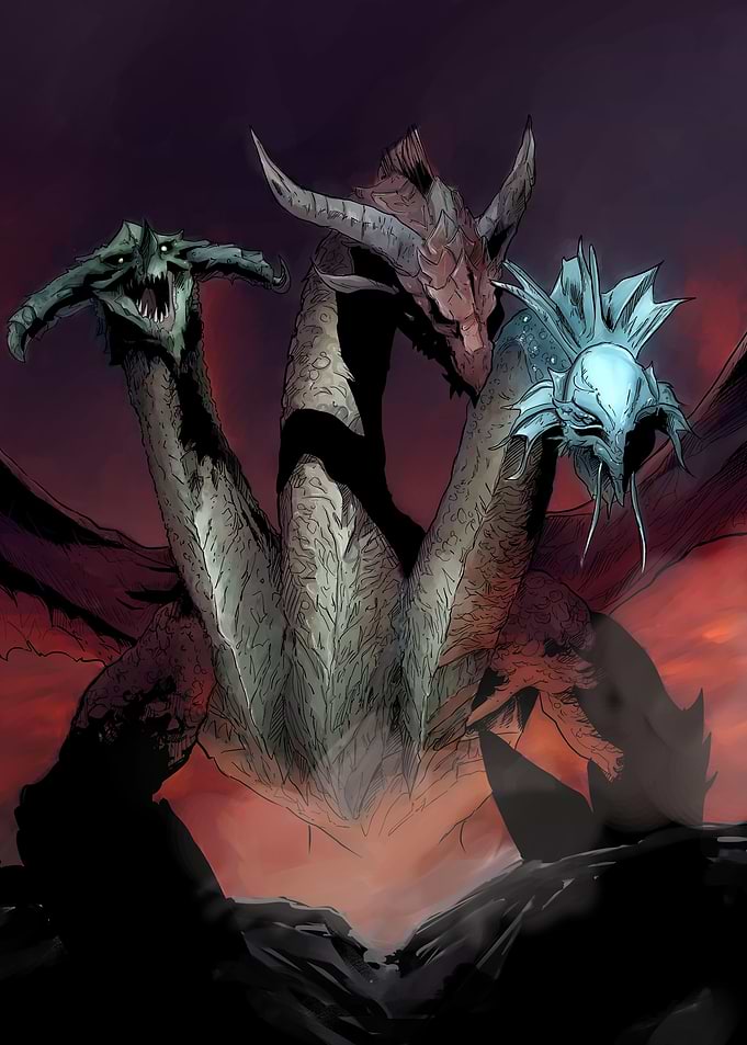 Dragon with Three heads