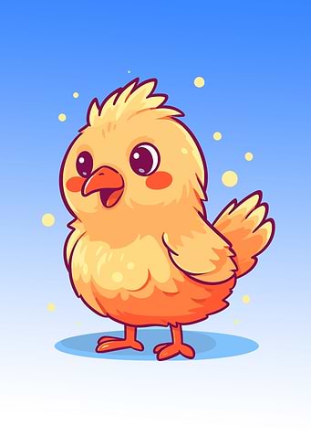 Cute cartoon chicken
