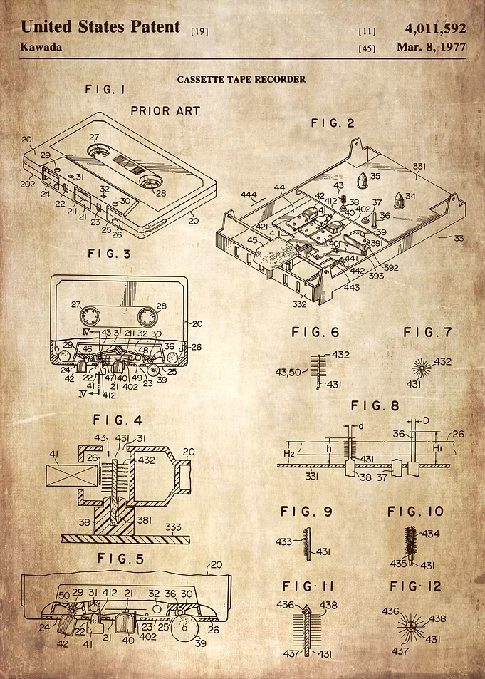 1977 cassette patent
