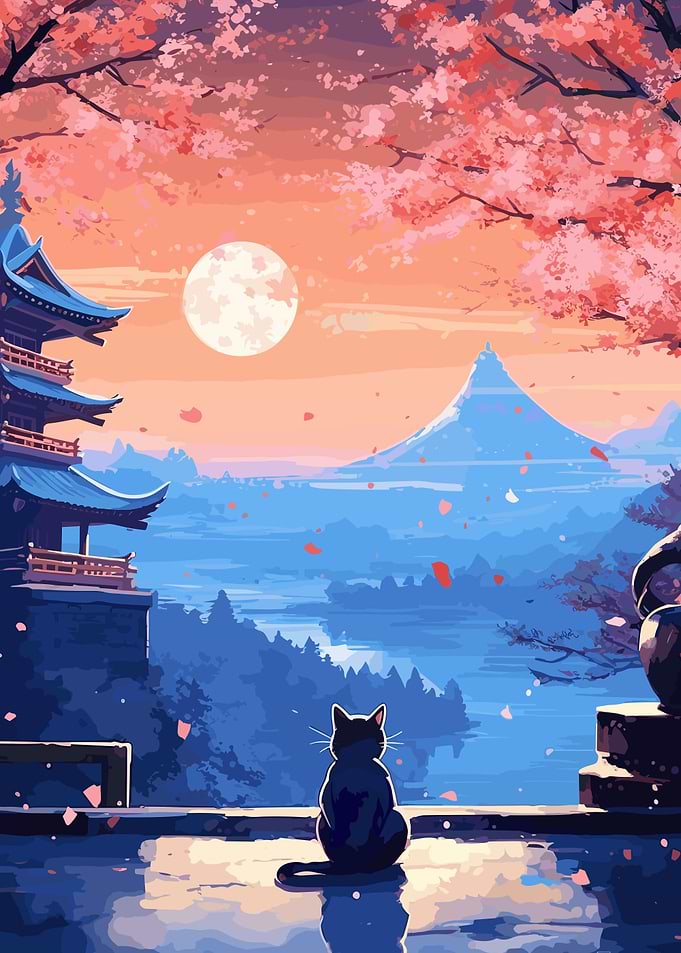 The Moon Night Cat Japan