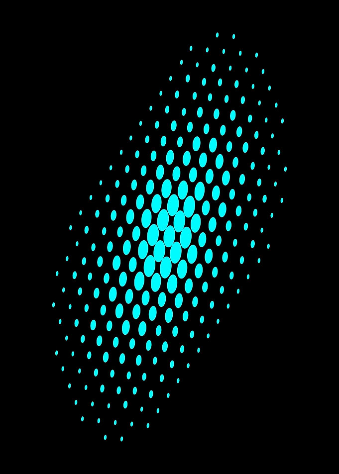 Abstract Teal Blue