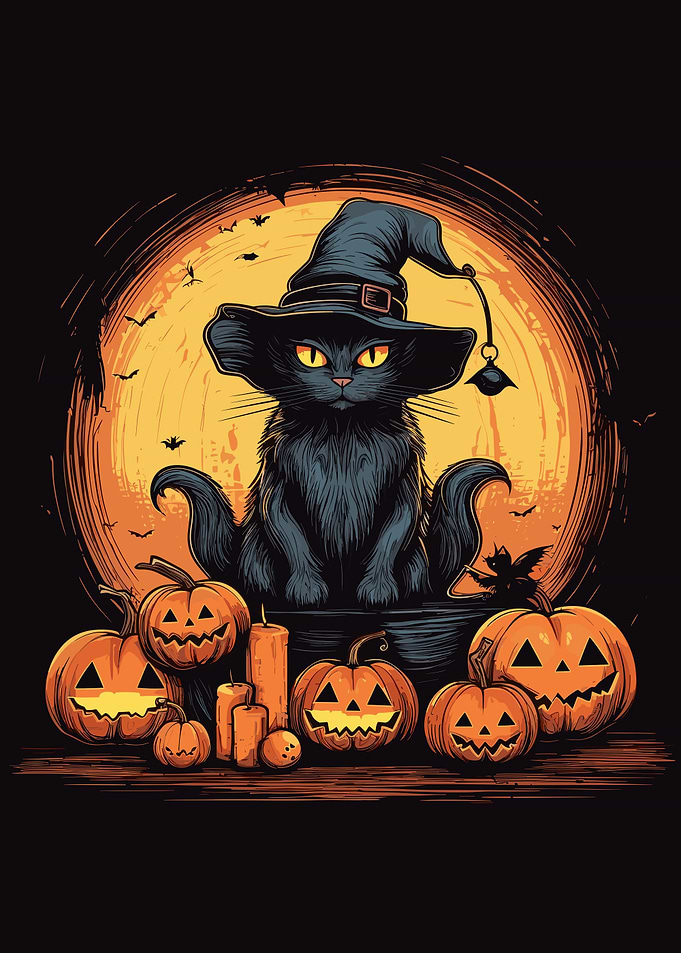 Cute Halloween Cat