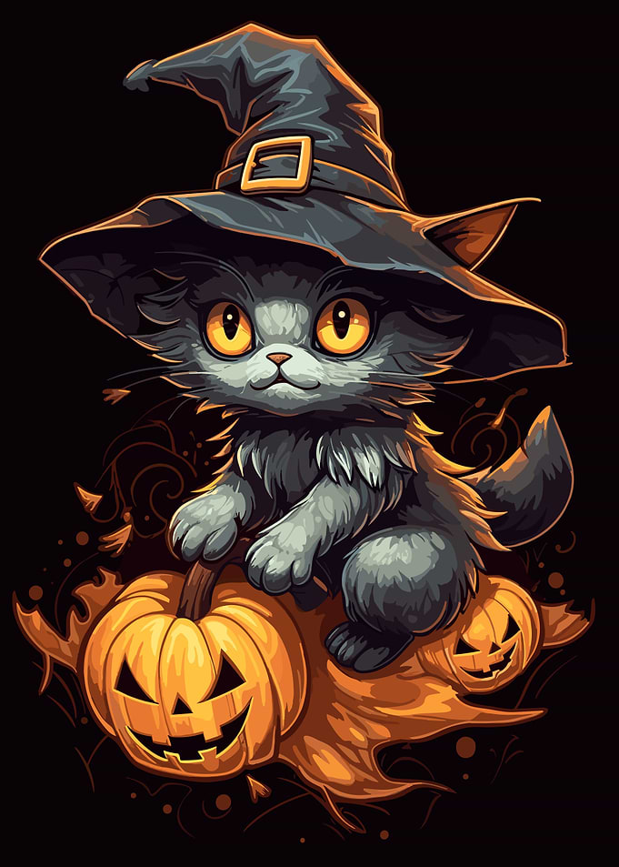 Cute Halloween Cat
