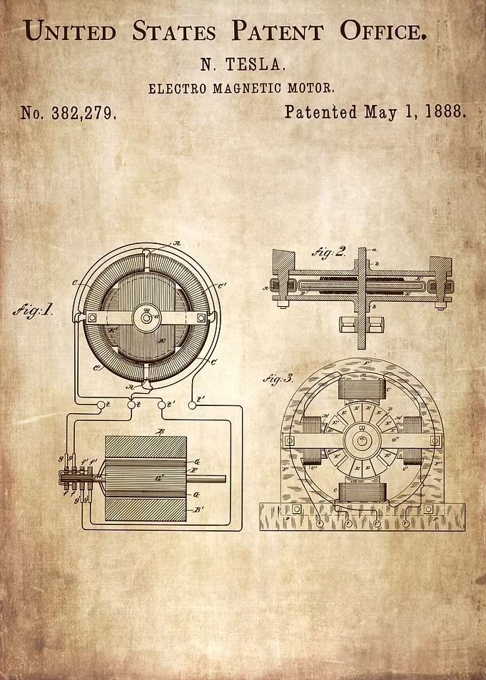 Tesla electromagnetic moto