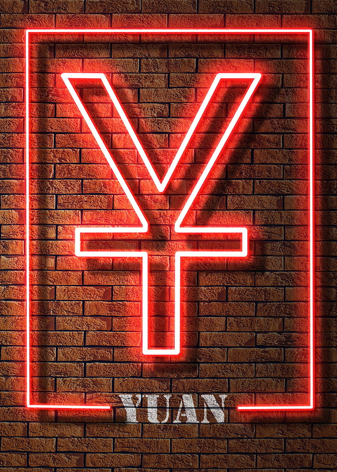 NEON YUAN SIGN