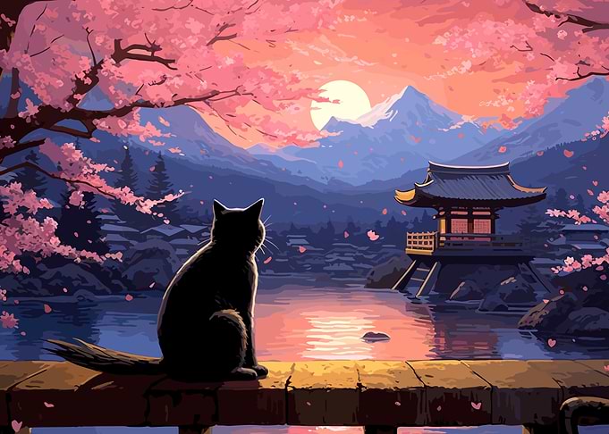 The Moon Night Cat Japan