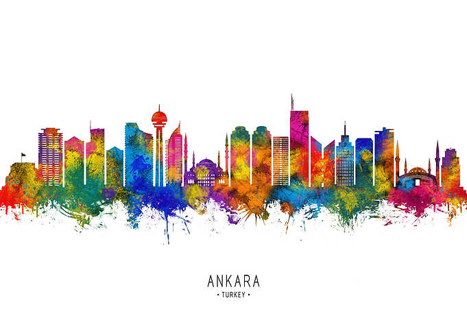 Ankara Turkey Skyline