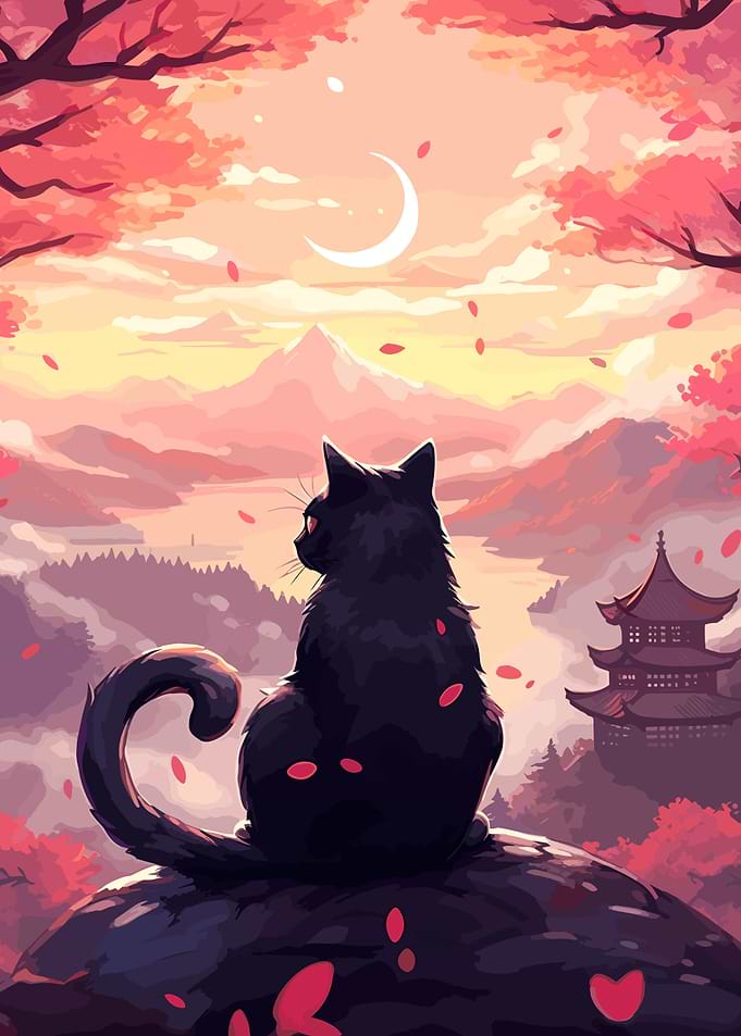 The Moon Night Cat Japan