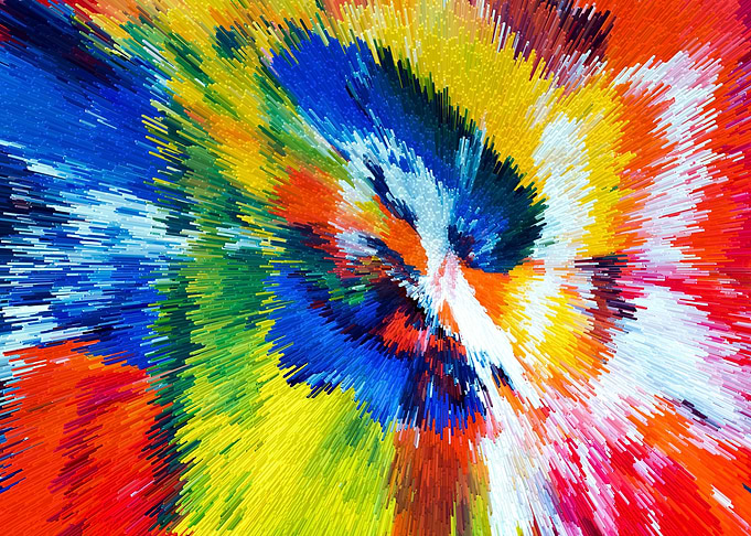 Cube Art Extruded Painting