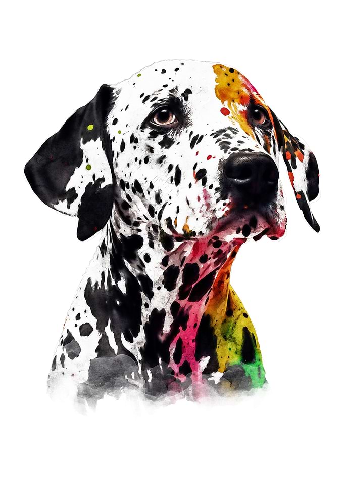 Dalmatian Puppy Watercolor