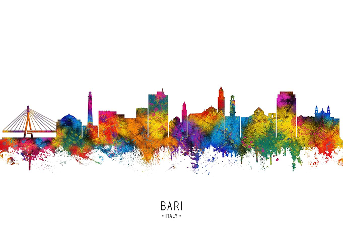Bari Italy Skyline
