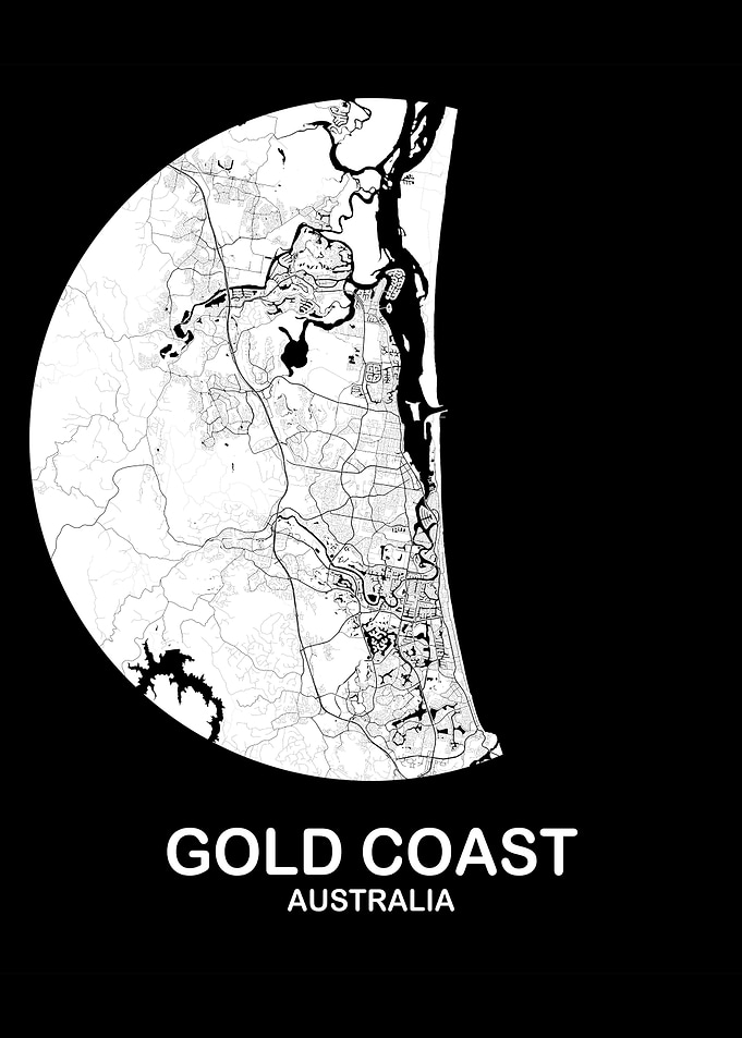 Gold Coast White CircleMap